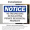 Signmission No Trespassing No Soliciting Private Residential OSHA Notice Sign, Vinyl Decal, 10in W x 7in L, 2PK OS-2PACK-NS-D-710-L-14942 - alternate 4